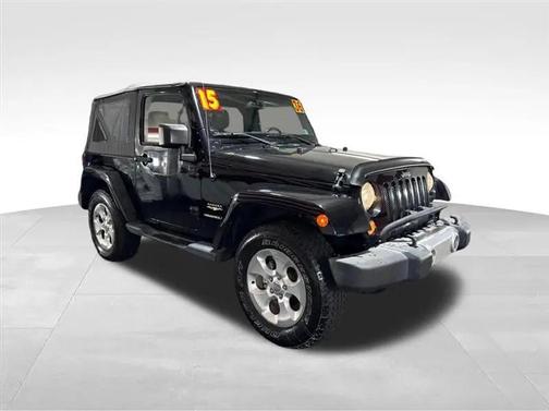 Black Clearcoat 2015 Jeep Wrangler Sahara
