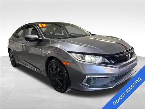 Modern Steel Metallic 2019 Honda Civic LX