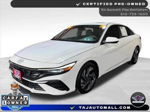 Serenity White 2024 Hyundai ELANTRA SEL