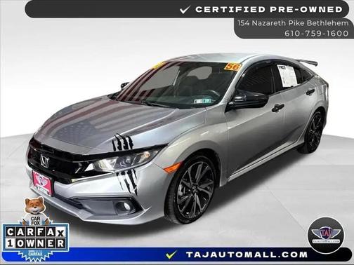 Lunar Silver Metallic 2021 Honda Civic Sport