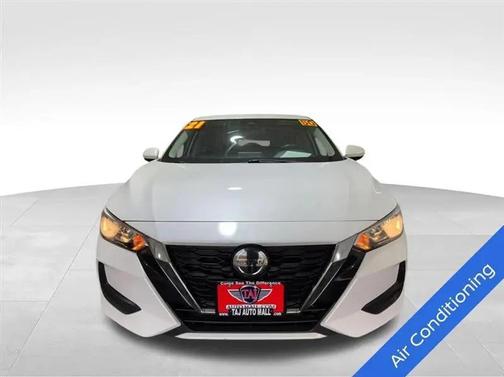 Aspen White Tricoat 2021 Nissan Sentra SV