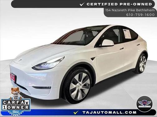 Pearl White Multi-Coat 2020 Tesla Model Y Long Range Dual Motor All-Wheel Drive