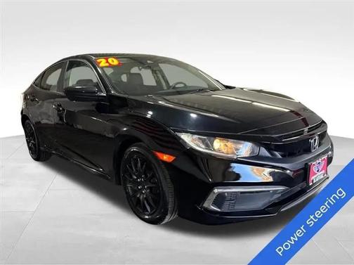 Crystal Black Pearl 2020 Honda Civic LX