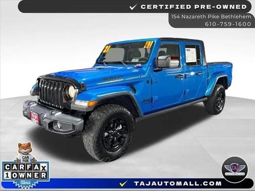 Hydro Blue Pearlcoat 2021 Jeep Gladiator Willys