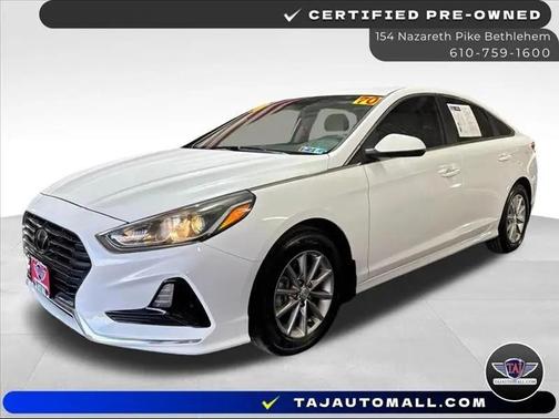 Quartz White Pearl 2018 Hyundai SONATA SE