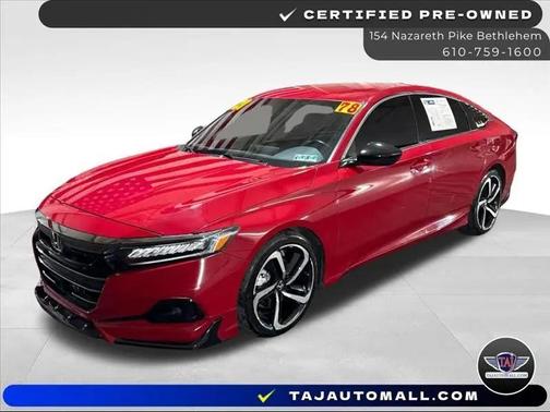 San Marino Red 2021 Honda Accord Sport 1.5T