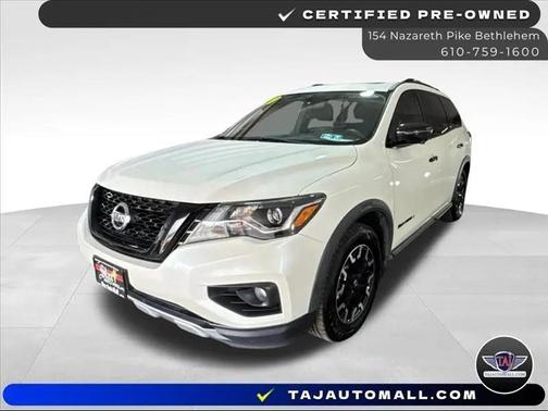 Pearl White Tricoat 2020 Nissan Pathfinder SL 4WD