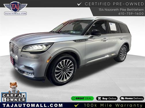 Silver Radiance 2021 Lincoln Aviator Reserve AWD