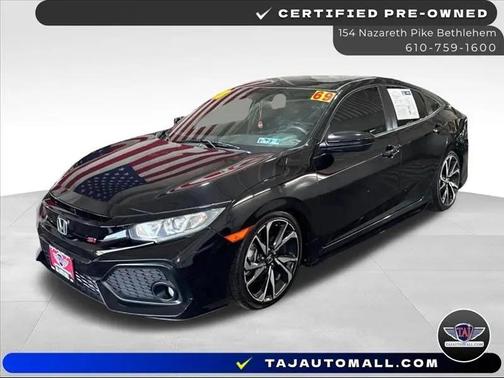 Crystal Black Pearl 2018 Honda Civic Si