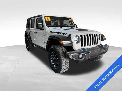 Bright White Clearcoat 2023 Jeep Wrangler 4xe Rubicon