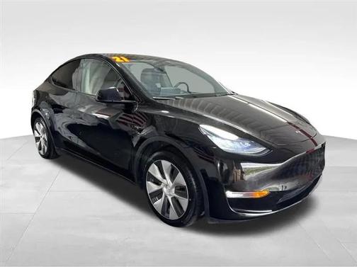 Solid Black 2021 Tesla Model Y Standard Range Rear-Wheel Drive
