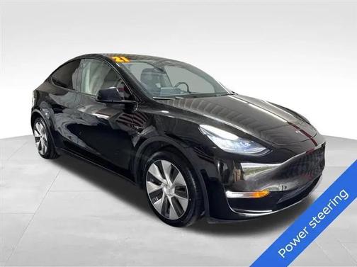 Solid Black 2021 Tesla Model Y Standard Range Rear-Wheel Drive