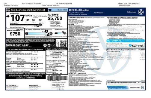 2025 Volkswagen ID.4 S Limited