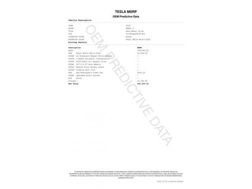 2023 Tesla Model 3 Standard Range