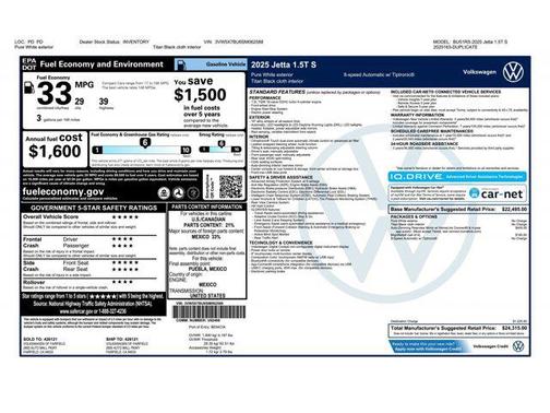 2025 Volkswagen Jetta 1.5T S