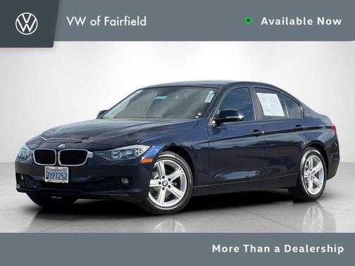 Blue 2014 BMW 320 i