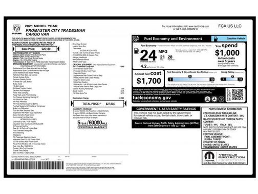 2021 RAM ProMaster City Tradesman