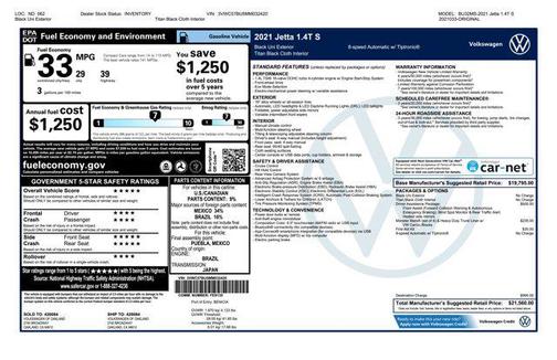 2021 Volkswagen Jetta 1.4T S