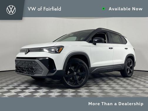 Pure White w/Deep Black Roof 2025 Volkswagen Taos 1.5T SE Black