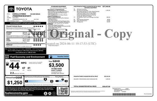 2024 Toyota Corolla Hybrid SE