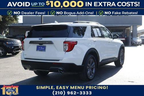 Star White Metallic Tri-Coat 2023 Ford Explorer XLT