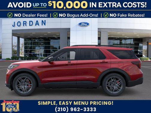 Rapid Red Metallic Tinted Clearcoat 2026 Ford Explorer ST
