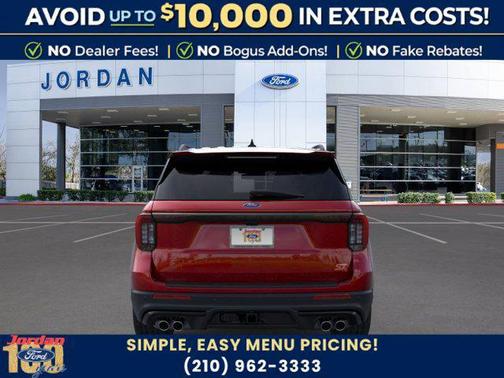 Rapid Red Metallic Tinted Clearcoat 2026 Ford Explorer ST