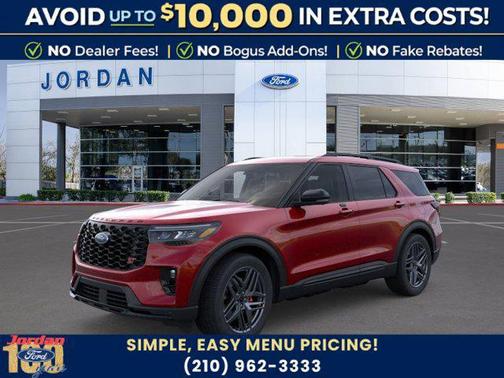 Rapid Red Metallic Tinted Clearcoat 2026 Ford Explorer ST