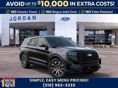 Agate Black Metallic 2027 Ford Explorer ST-Line