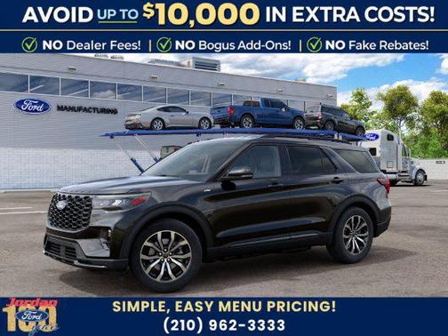 Agate Black Metallic 2027 Ford Explorer ST-Line