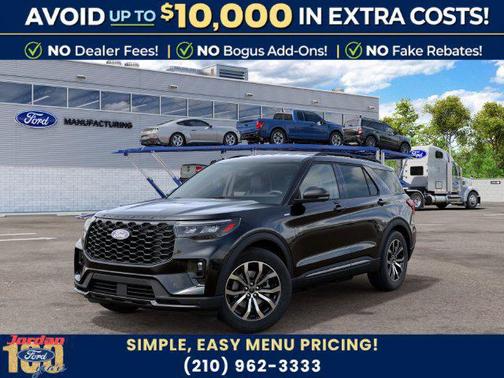 Agate Black Metallic 2027 Ford Explorer ST-Line