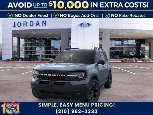 Azure Gray Metallic Tri-Coat 2026 Ford Bronco Sport Outer Banks
