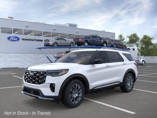 Star White Metallic Tri-Coat 2026 Ford Explorer Platinum