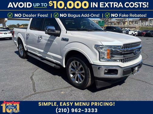 White Platinum Metallic Tri-Coat 2018 Ford F-150 Lariat