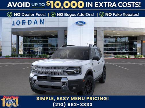 SPACE WHITE METALLIC 2026 Ford Bronco Sport Badlands