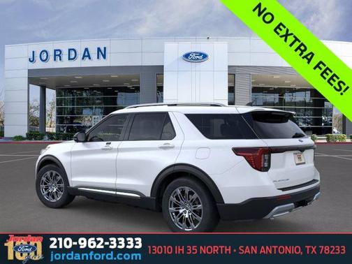 Star White Metallic Tri-Coat 2026 Ford Explorer Platinum