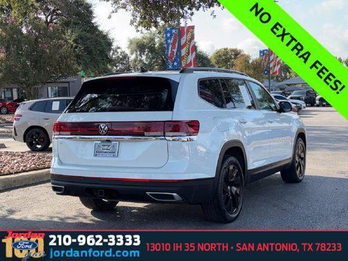 Pure White 2024 Volkswagen Atlas 2.0T SE w/Technology