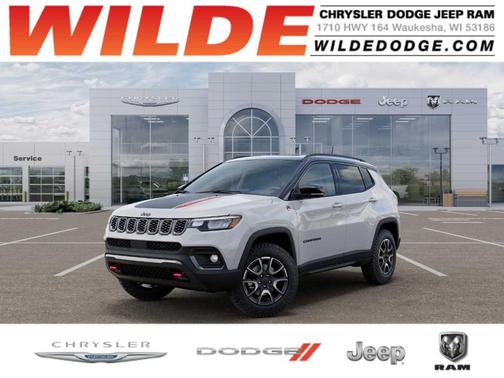 Bright White Clearcoat 2026 Jeep Compass Trailhawk