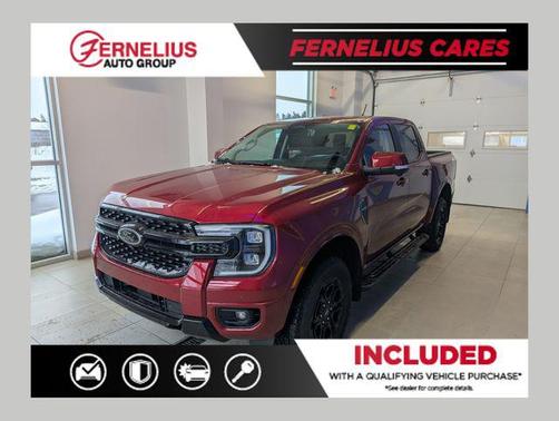 Ruby Red Metallic Tinted Clearcoat 2025 Ford Ranger LARIAT Truck