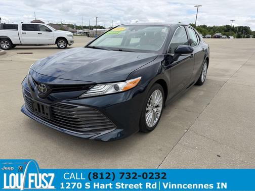 Blue 2019 Toyota Camry XLE