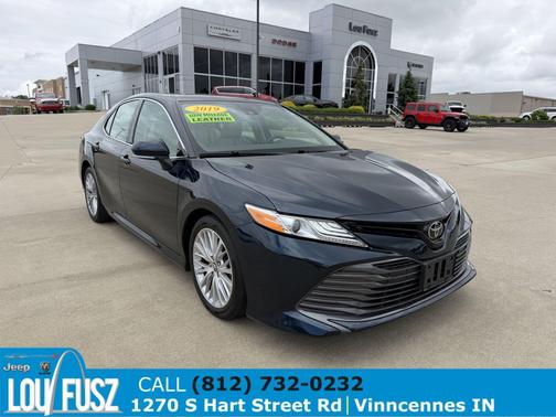 Blue 2019 Toyota Camry XLE
