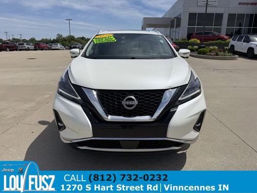 Pearl White Tricoat 2024 Nissan Murano Platinum FWD