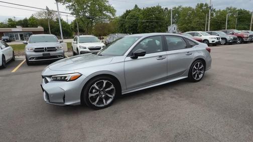Solar Silver Metallic 2026 Honda Civic Hybrid Sport Touring