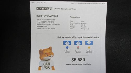 2008 Toyota Prius Standard