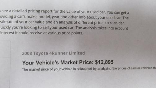 2008 Toyota 4Runner Limited V8