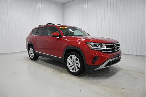 Red Metallic 2021 Volkswagen Atlas 3.6L SEL