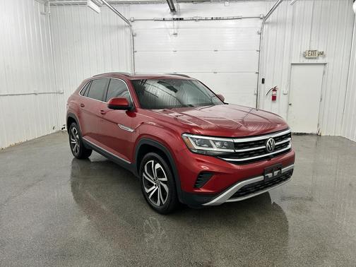 Aurora Red 2020 Volkswagen Atlas Cross Sport 3.6L V6 SEL 4MOTION