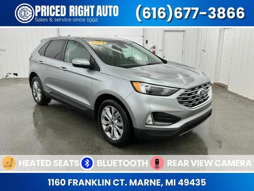 Iconic Silver Metallic 2022 Ford Edge Titanium