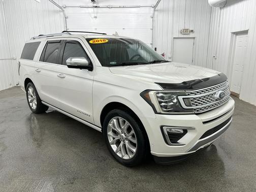 White Platinum Tri-Coat 2018 Ford Expedition Max Platinum