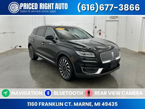Agate Black 2019 Lincoln Nautilus Black Label